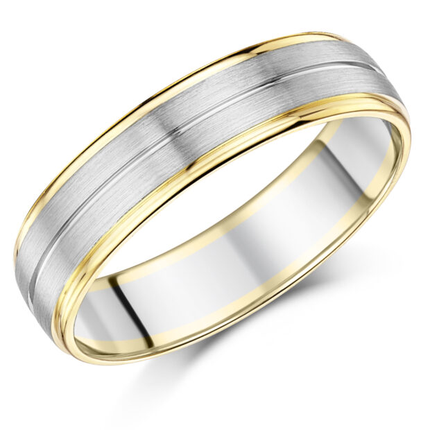 9ct Yellow Gold & Rhodium 9ct Yellow Gold & Rhodium