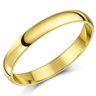 3mm 18ct Yellow Gold Extra Heavy Court Wedding Ring