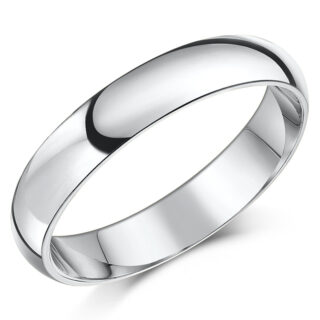 4mm Palladium 500 Light Court Wedding Ring