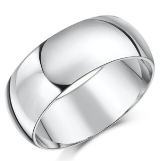8mm Palladium 500 Heavy Court Wedding Ring