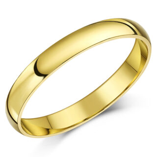 3mm 18ct Yellow Gold Extra Heavy D Wedding Ring