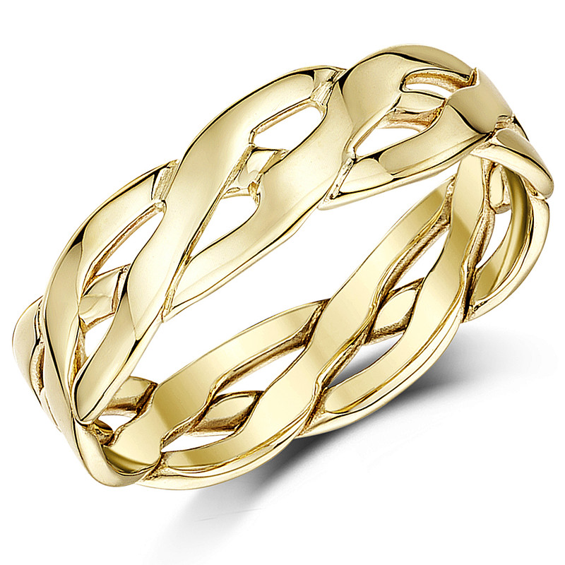 9ct Yellow Gold Open Celtic Ring