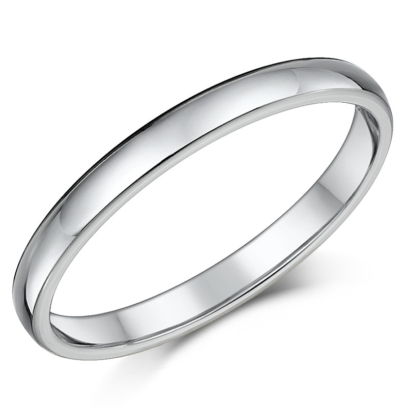 2.5mm Titanium Court Wedding Ring