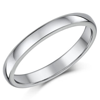 3mm Titanium Court Wedding Ring