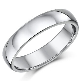 5mm Titanium Court Wedding Ring