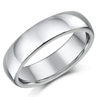 6mm Titanium Court Wedding Ring