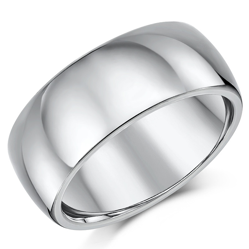 9mm Titanium Court Wedding Ring