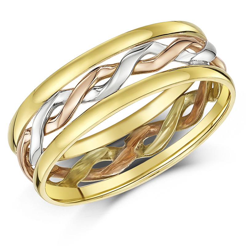 9ct Yellow Gold & Silver Celtic Ring
