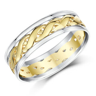 9ct Rose Gold & Silver Celtic Ring